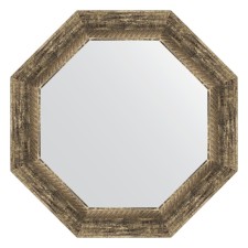 Mirror in the baguette frame, an old tree with weaving 70 mm, 53x53 cm