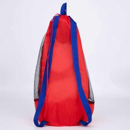 Baby backpack for a boy, 47x24 cm, mesh, for sandbox, red color-3