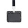 Badge horizontal, external, 100 x 80mm, internal 52 x 82mm, tape 42 cm, formulas
