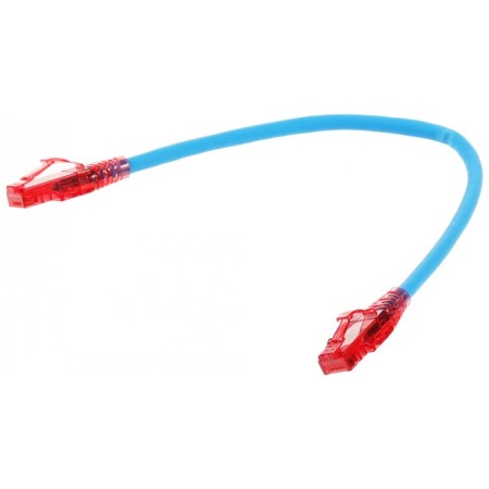 Patch cord Hyperline PC-LPM-UTP-RJ45-RJ45-C5E-0.3M-LSH-BL PC-LPM-UTP-RJ45-RJ45-C5E-0.3M UTP 107751