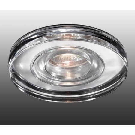 Built -in lamp Novotech, 50 W, Gx5.3, 12 V, 60x60 mm, d = 60 mm, color chromium-1