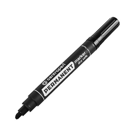 Permanent mowed marker 5.0 mm centropen 8516, black color (persistent to drying)-1