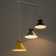 Bayerlux lamp "Mirella" 3he27 40W yellow black green 26x51x26-126cm