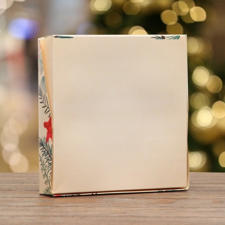 Folding box "holiday", 20 x 20 x 4 cm with a window-3
