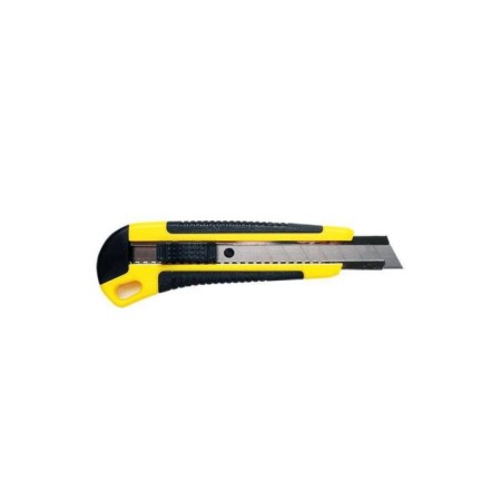 Rexant 12-4901 knife, ABS plastic rubberized, segmented blade, 18 mm