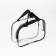 Lightning cosmetic bag, transparent/black color