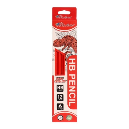 Pencil Blackographic hardness of HB, with an eraser, hexagonal, sharpened, MIX case-6