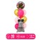 A set of balls "for her", latex, foil, 10 pcs.