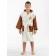 Terry robe for a boy, height 134-140 cm, milk color