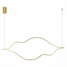 Suspension lamp ST LUCE. SL6106.203.65. Cortile. 1x65 W, LED, 4000K, 3900 LM, 140x44 cm, golden color