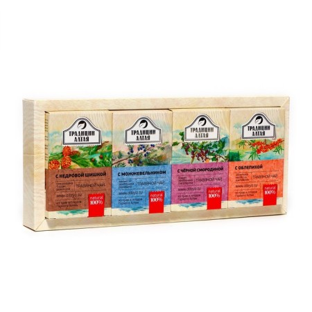 Gift set of herbal teas aromas Taiga, 4*50 g-2