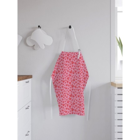 Apron kitchen with a photocrint "Hearts of Love", adjustable, size OS-1