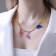 The necklace "Dino" with pendants, color in gold, 40 cm