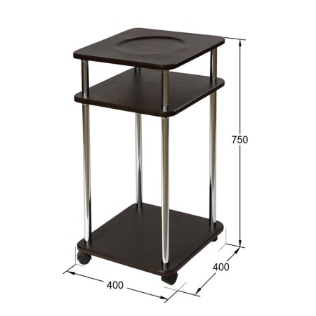 Coler stand, 400 × 400 × 750 mm, color wenge-3