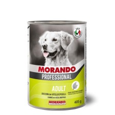 Wet Morando Professional food for dogs, pieces of veal and peas, 405 g