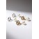Clips "Grace" hearts with bead, color mix