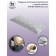 Pillow orthopedic roller with buckwheat luster, size 20x50 cm, stars, color gray