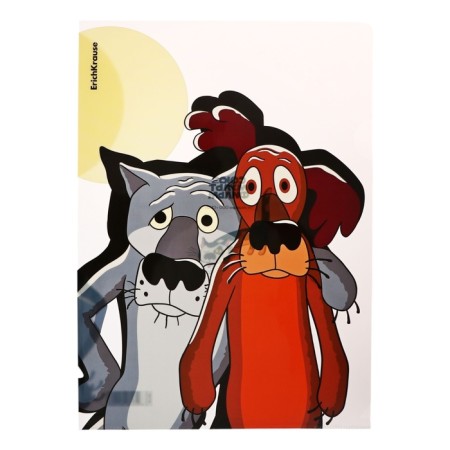 A4, 160 μm, Erichkrause "Once upon a time, there was a dog, translucent, glossy, mix-1