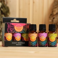 A set of essential oils jasmine, patchouli, ylang-ylang, 3 pcs of 15 ml