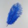 Feather of ostrich 25-30 cm, blue