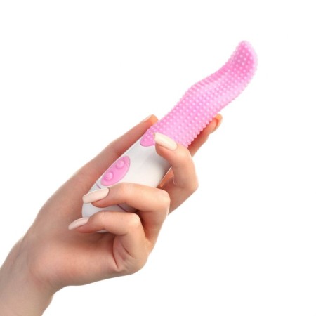 Vibrator-language "Tongue Lick", 16.3 x 3.3, pink-4