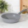 Pan, d = 24 cm, plastic handle, anti -stick coating, color light marble