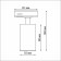 Trick lamp for a single -phase two -core (universal) novotech busbar. PIPE, 50W, GU10, 136x81 mm, black color