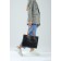 Shoper bag on a magnetic button, black color