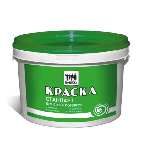 Water-dispersion inhand “Brigade” for walls and ceilings Standard White 14kg