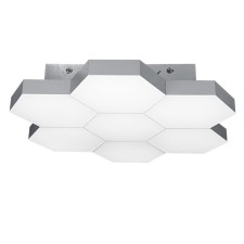 Люстра FAVO 35Вт LED 4000K серебро 38x7,5см