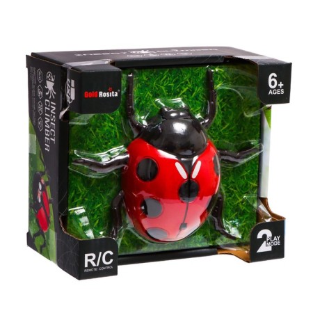 The beetle on the Radio Management "God's ladybug" crawls along the wall-6