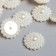 Decor for creativity plastic "Pearl sphere" set 15 pcs 1x2.2x2.2 cm