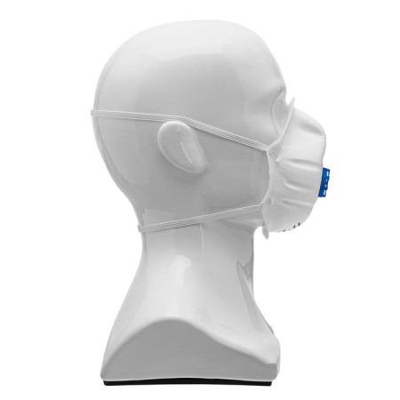 Half mask Filter molded source-1FK 892597, with exhalation valve, FFP2 nr-1