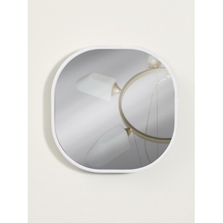 Pocket mirror “pattern”, with a stand, 8 × 8 cm, white color-3