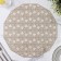 A set of serving napkins on the table "Hypnosis", 4 pcs, d = 38 cm, gold color