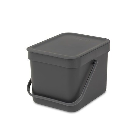 Garbage bucket Brabantia Sort & Go, built -in, gray color, 6 liters