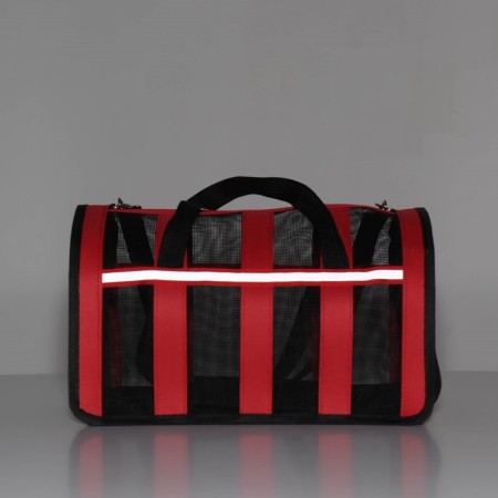 Steel-striped bag of 46*27*27 cm, red-13