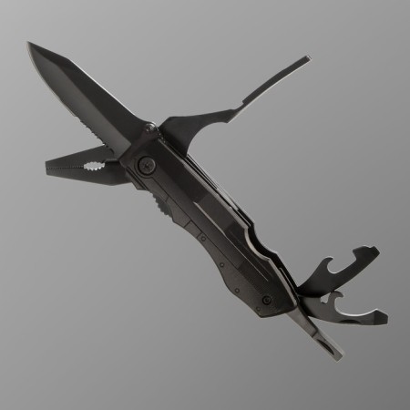 The knife is multifunctional, with a set of screwdrivers-2