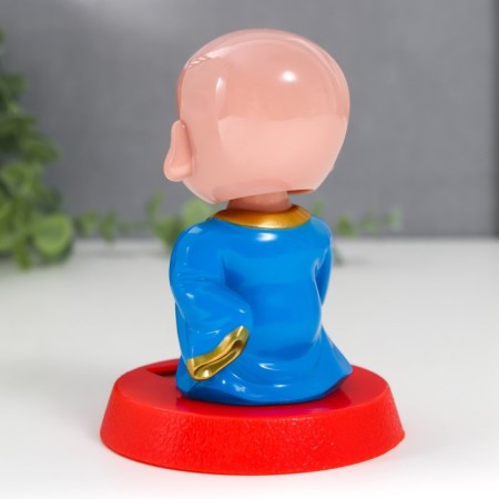 Plastic pendulum from the solar battery "Buddha with tars" 8x8x9 cm-3