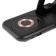 Wireless charger 3 in 1 Y36, 15 W, folding, backlight, USB, Type-C, black
