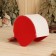 Set for a bath: a hat and rug "degrees" red