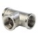 The STOUT SFT -0020-000012, 1/2 ", internal/internal thread, nickelled brass