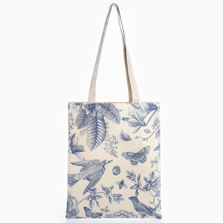 Bag Schoper "Flowers" 35 x 0.5 x 40, Department without lightning, without lining, white-1