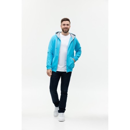 Male sweatshirt, size 52, turquoise color-4