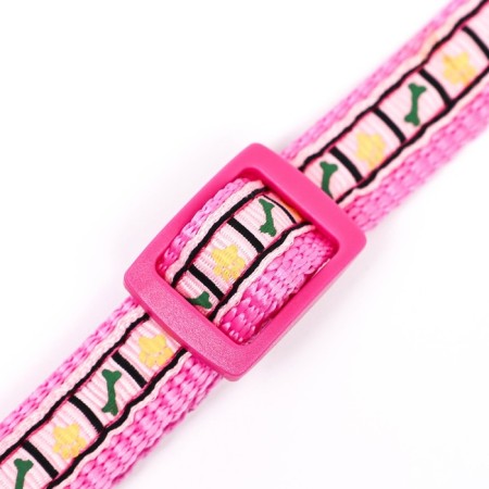 Collar "hearts" 37 x1.5 cm, Osh 24-41, pink-5