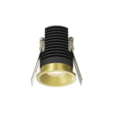 Built-in lamp Technical DL059-7W4K-BS Mini, 39x39x51 mm, LED, 7W, 670LM, 4000K, brass color