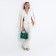 Bag Female Tout with zipper, green color