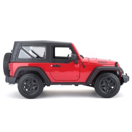 MASTO DIE-CAST 2014 Jeep Wrangler, opening doors, 1:18, yellow color-4