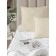 Desert Flower pillow, size 50x70 cm, camel wool, plain, beige