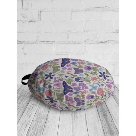 Siddle Pill "Butterfly and Leaves", Decorative, D = 52 cm-1